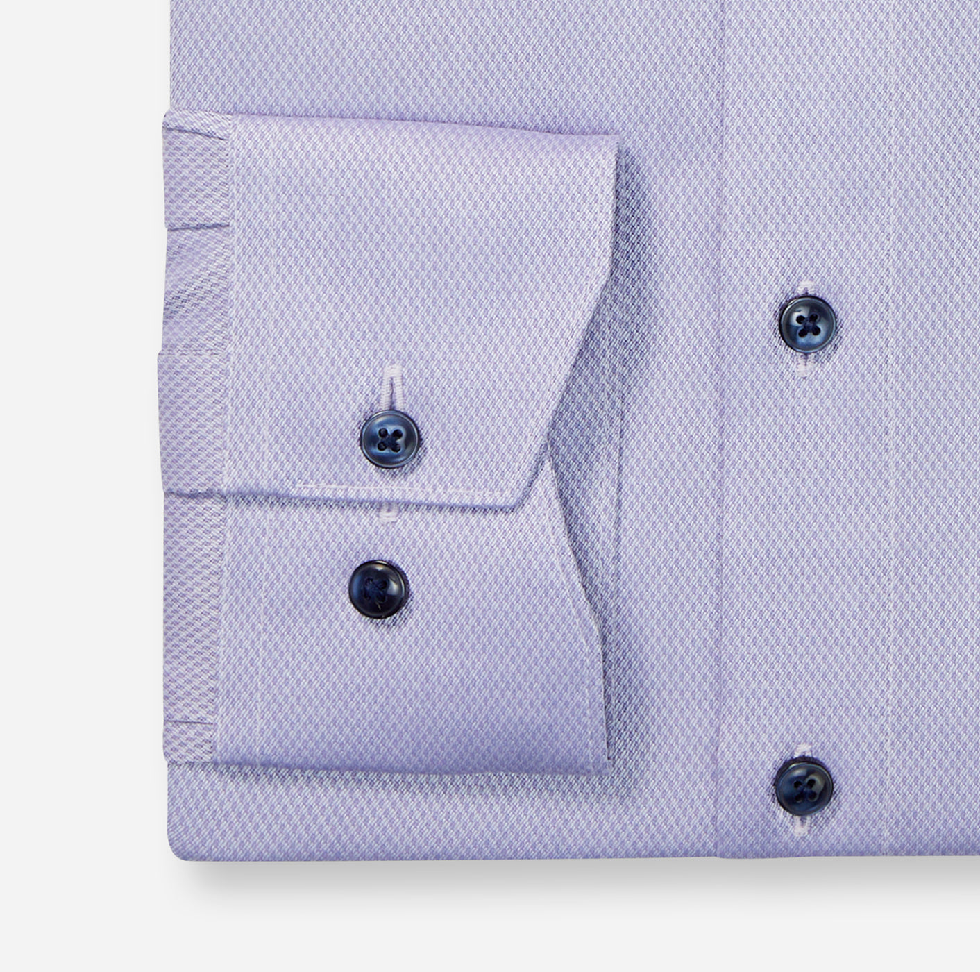 Luxor Texture Shirt Contrast Button - Lilac