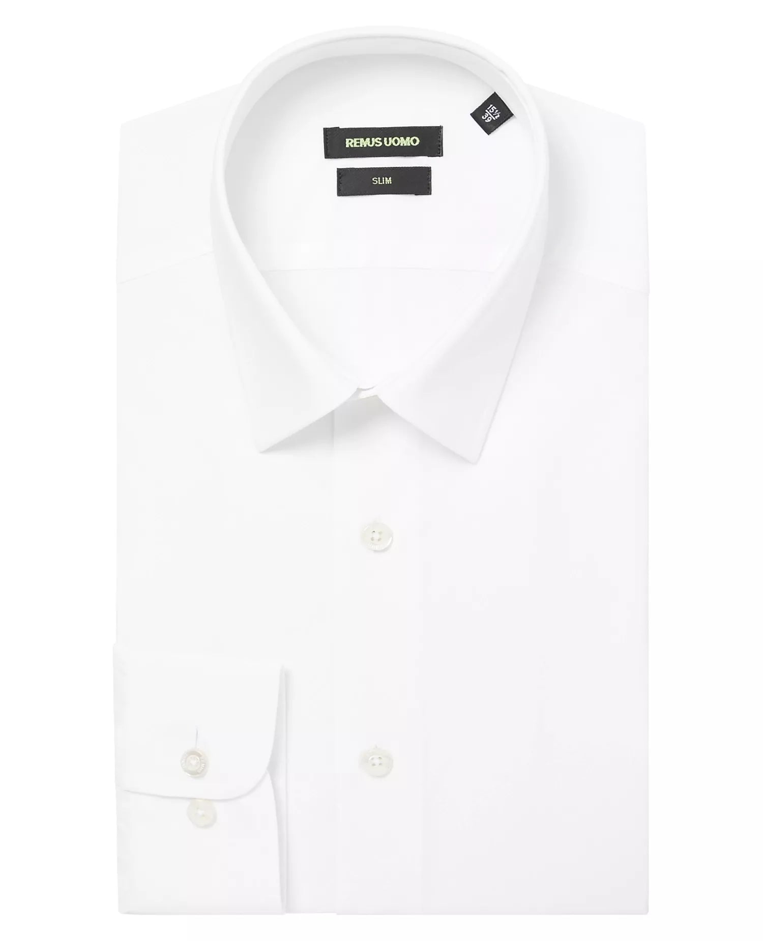 Slim Fit Plain Shirt - White