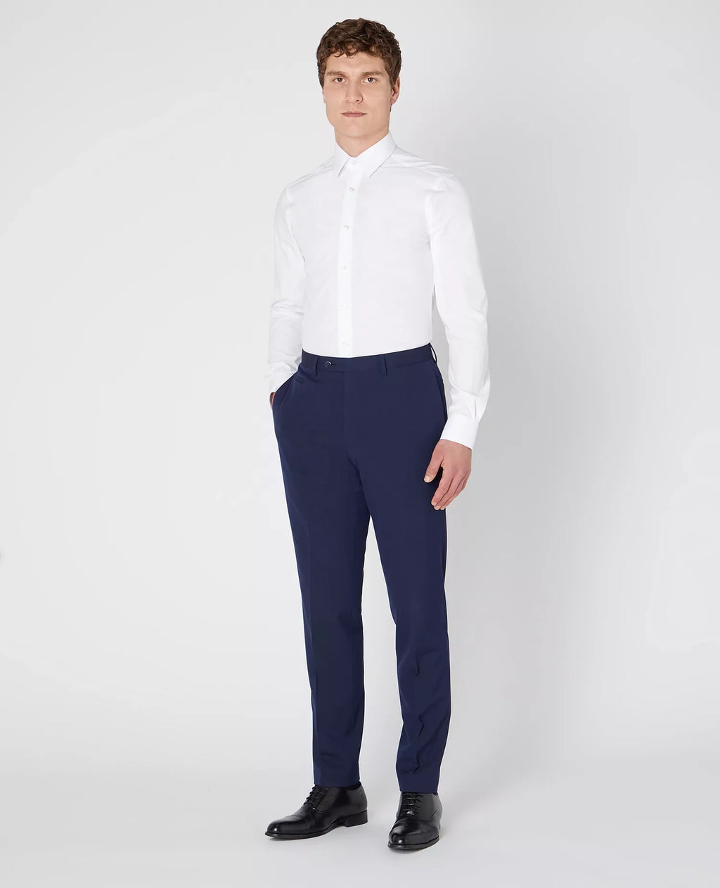Slim Fit Plain Shirt - White