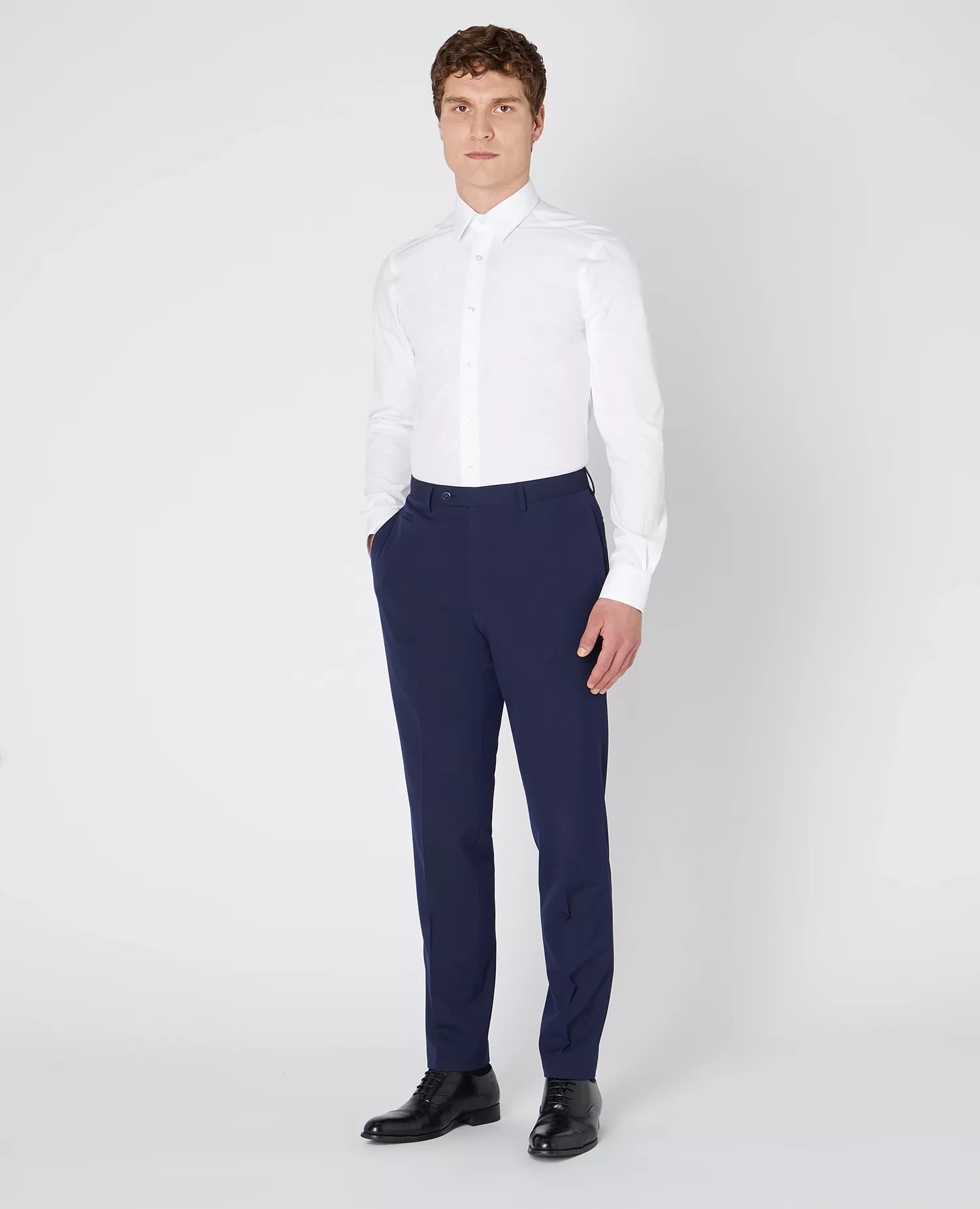 Slim Fit Plain Shirt - White