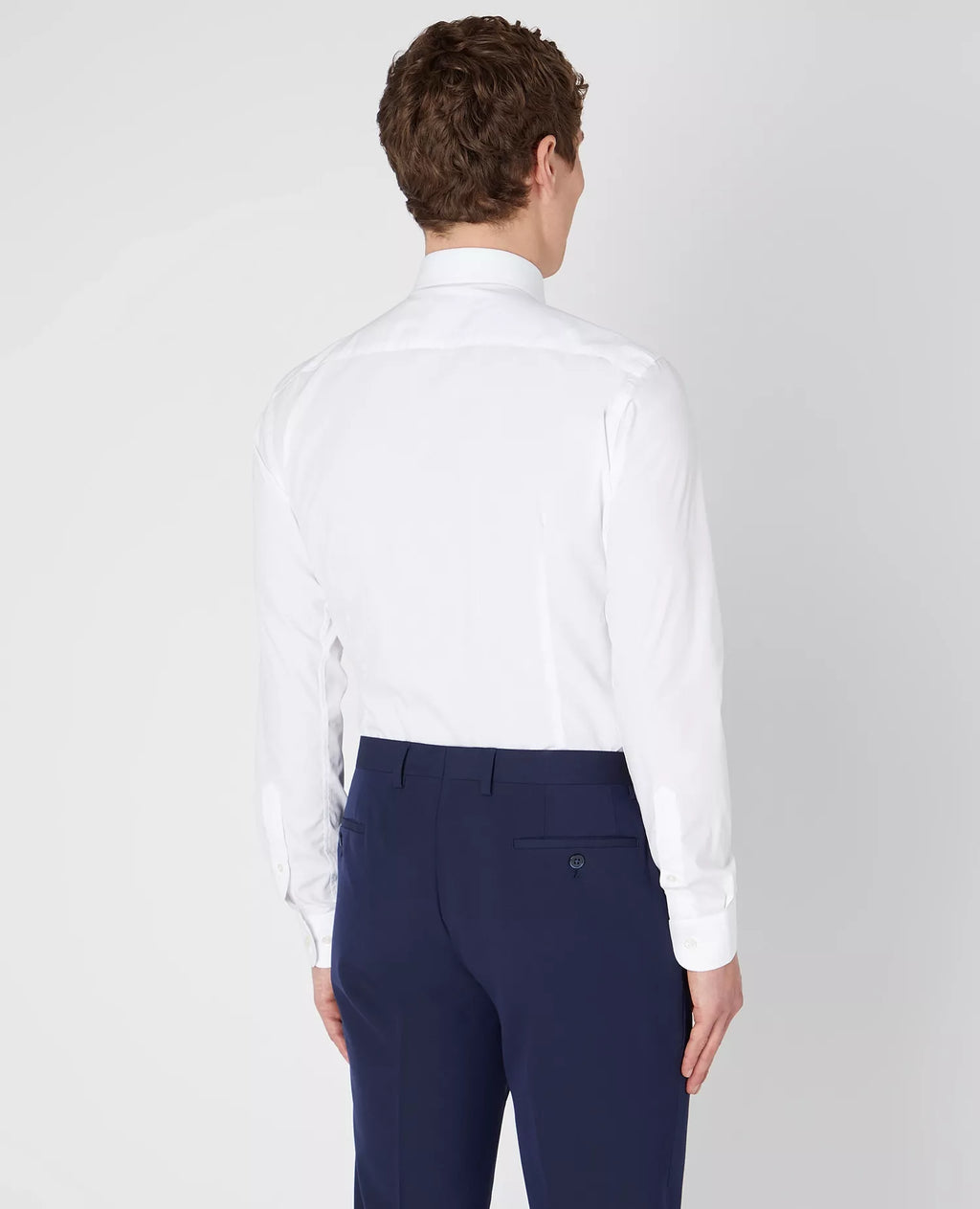 Slim Fit Plain Shirt - White