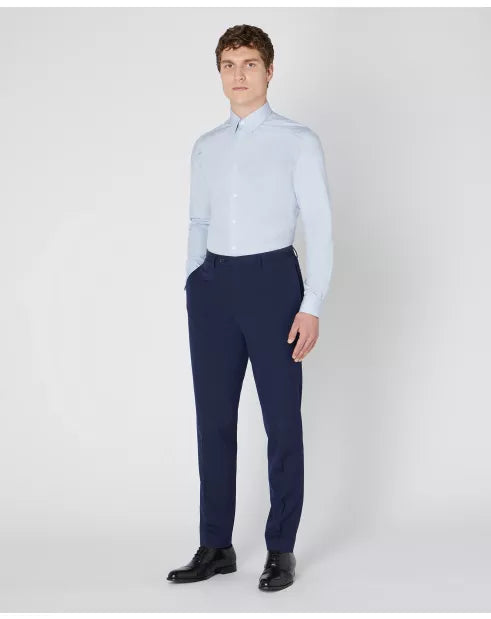 Slim Fit Plain Shirt - Light Blue