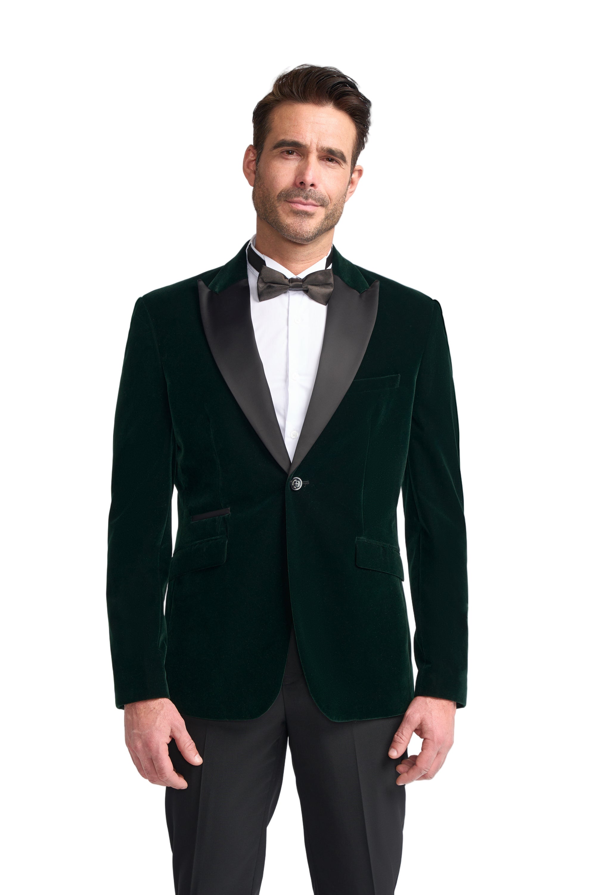 Rosa Velvet Jacket - Forest Green