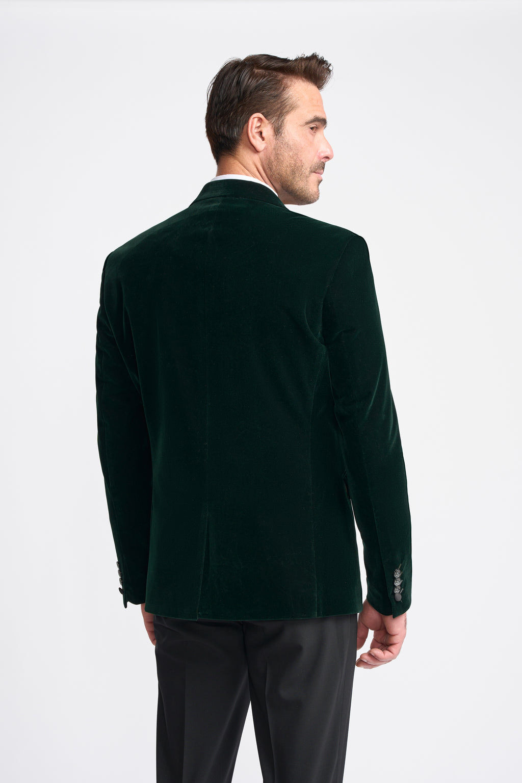 Rosa Velvet Jacket - Forest Green