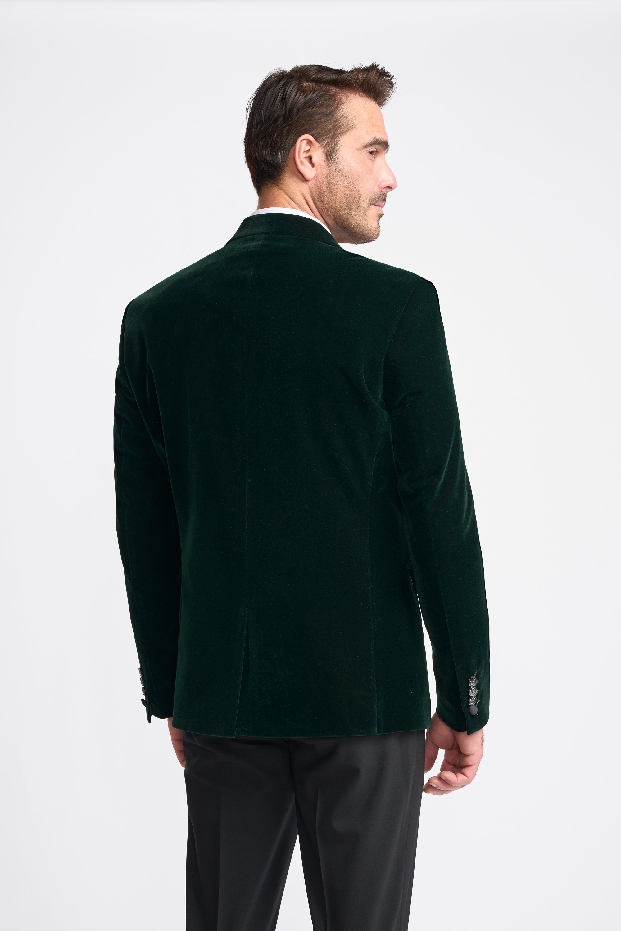 Rosa Velvet Jacket - Forest Green
