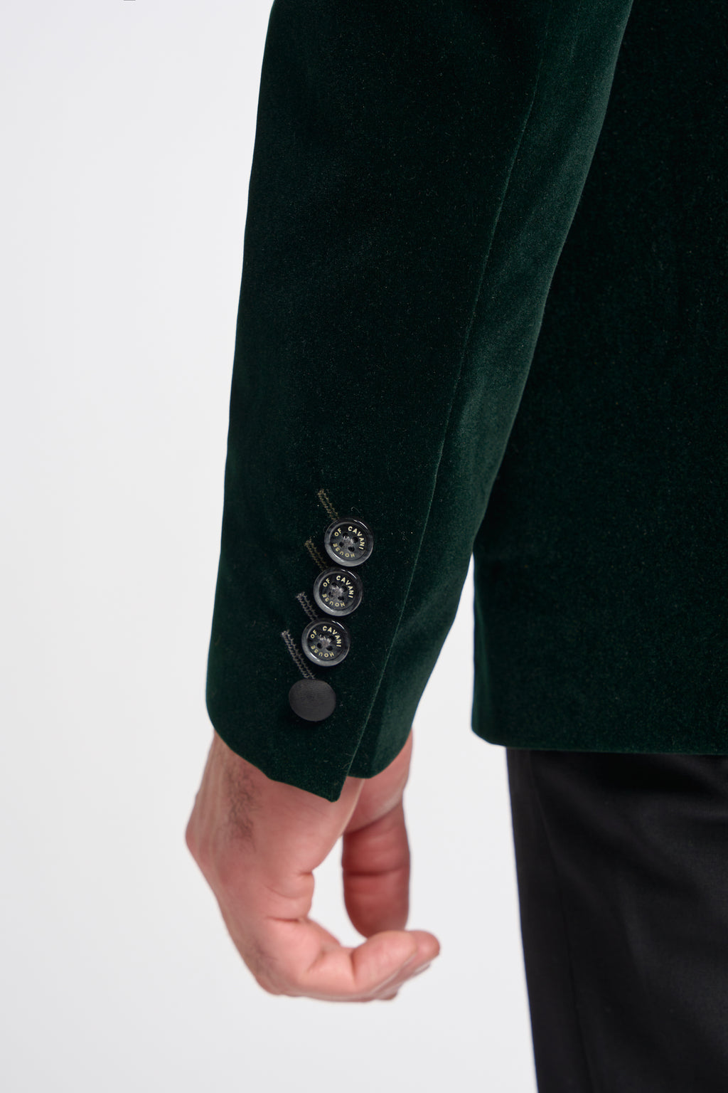 Rosa Velvet Jacket - Forest Green