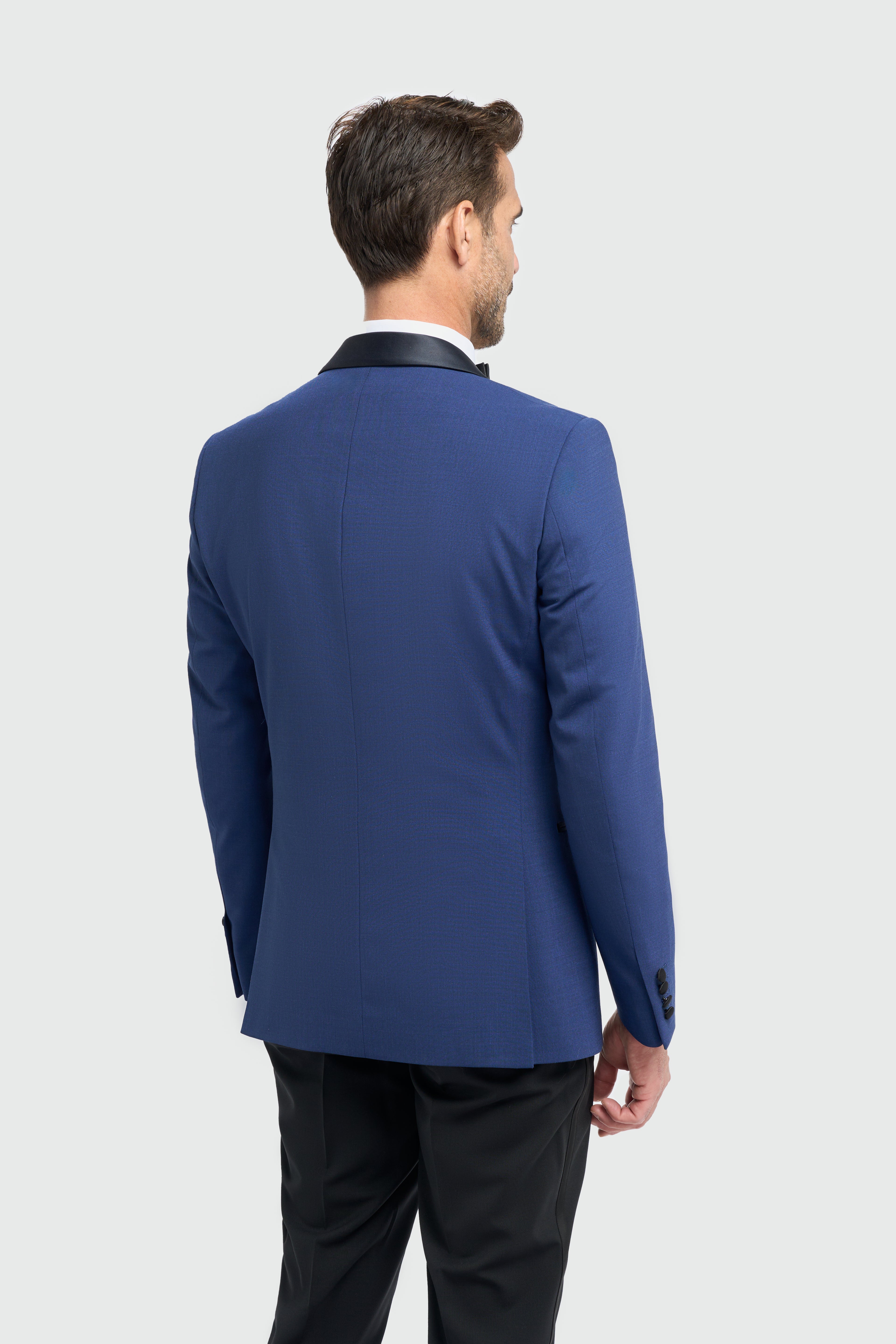 Aspen Shawl Lapel Dress Jacket - Electric Blue