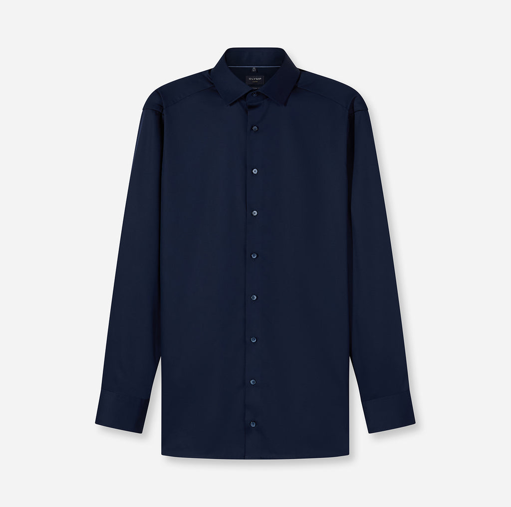 Luxor Satin Plain No Pocket - Navy