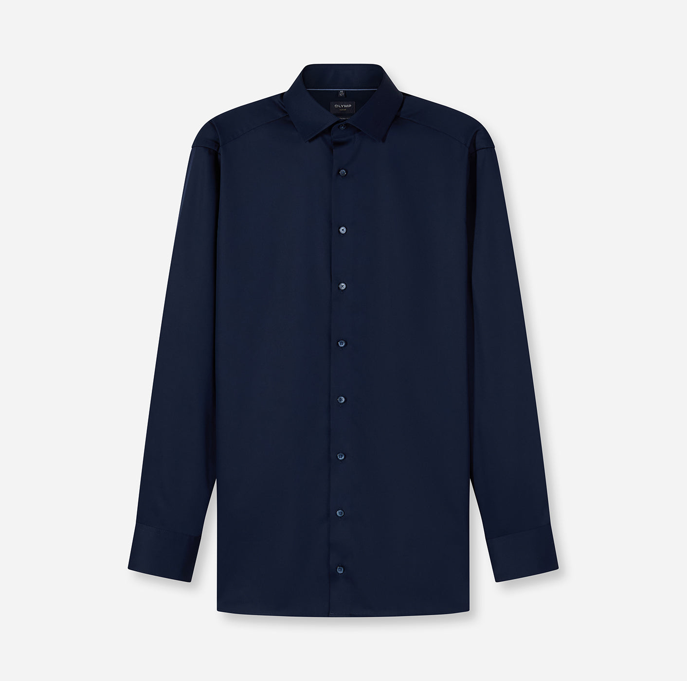 Luxor Satin Plain No Pocket - Navy