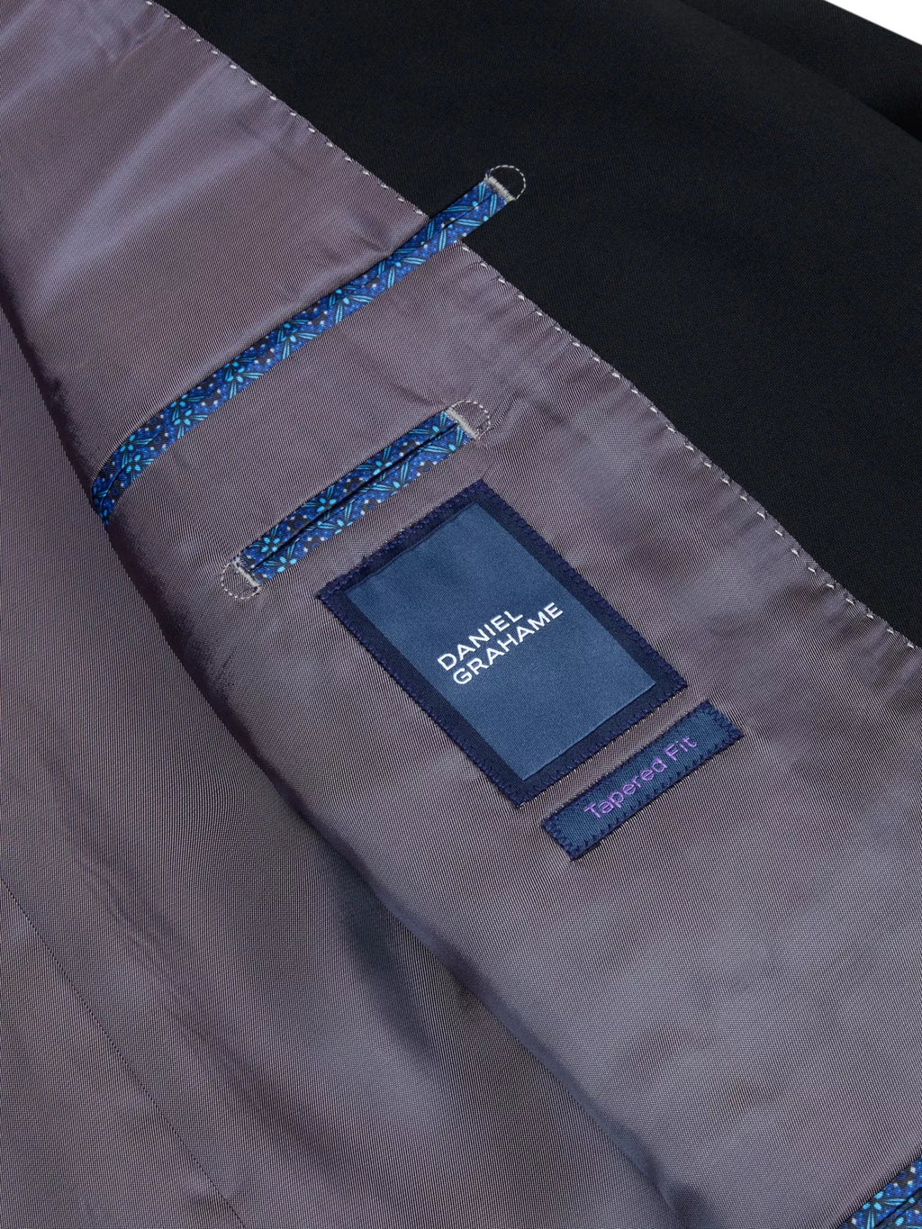 Dale Tapered Fit Suit Jacket - Black