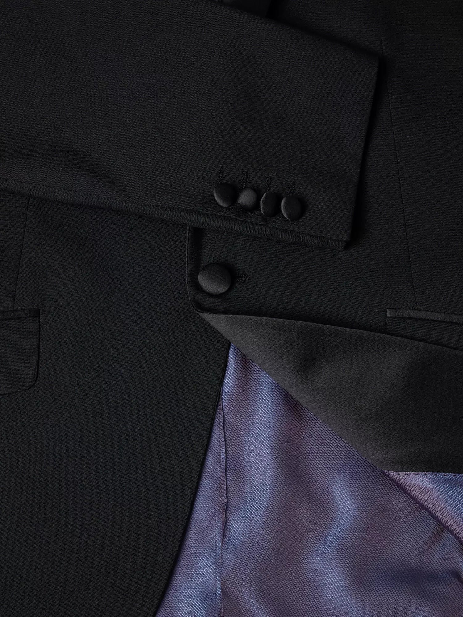 Dale Notch Lapel Dress Jacket - Black