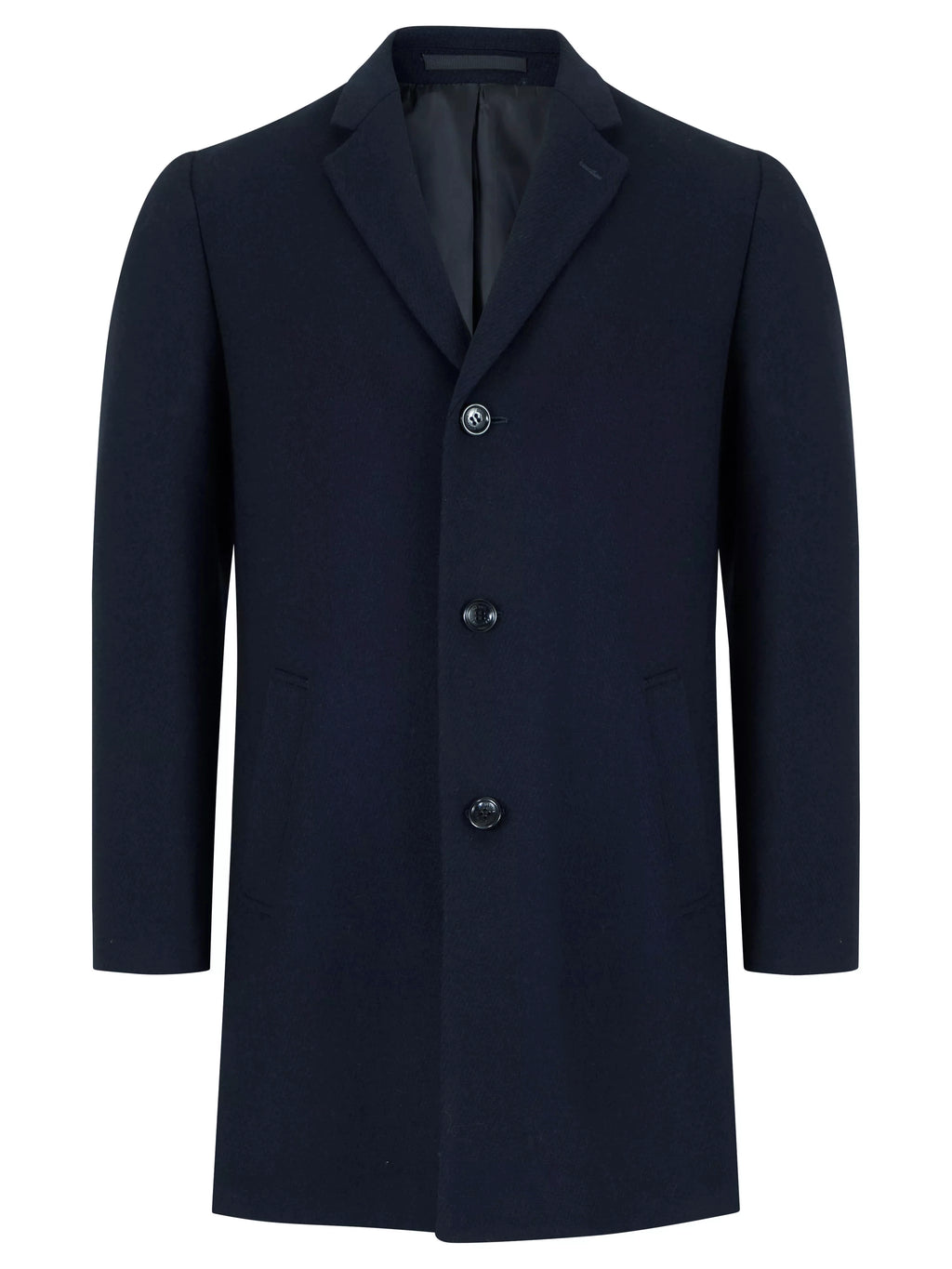 Osbourne Wool-Blend Overcoat - Navy