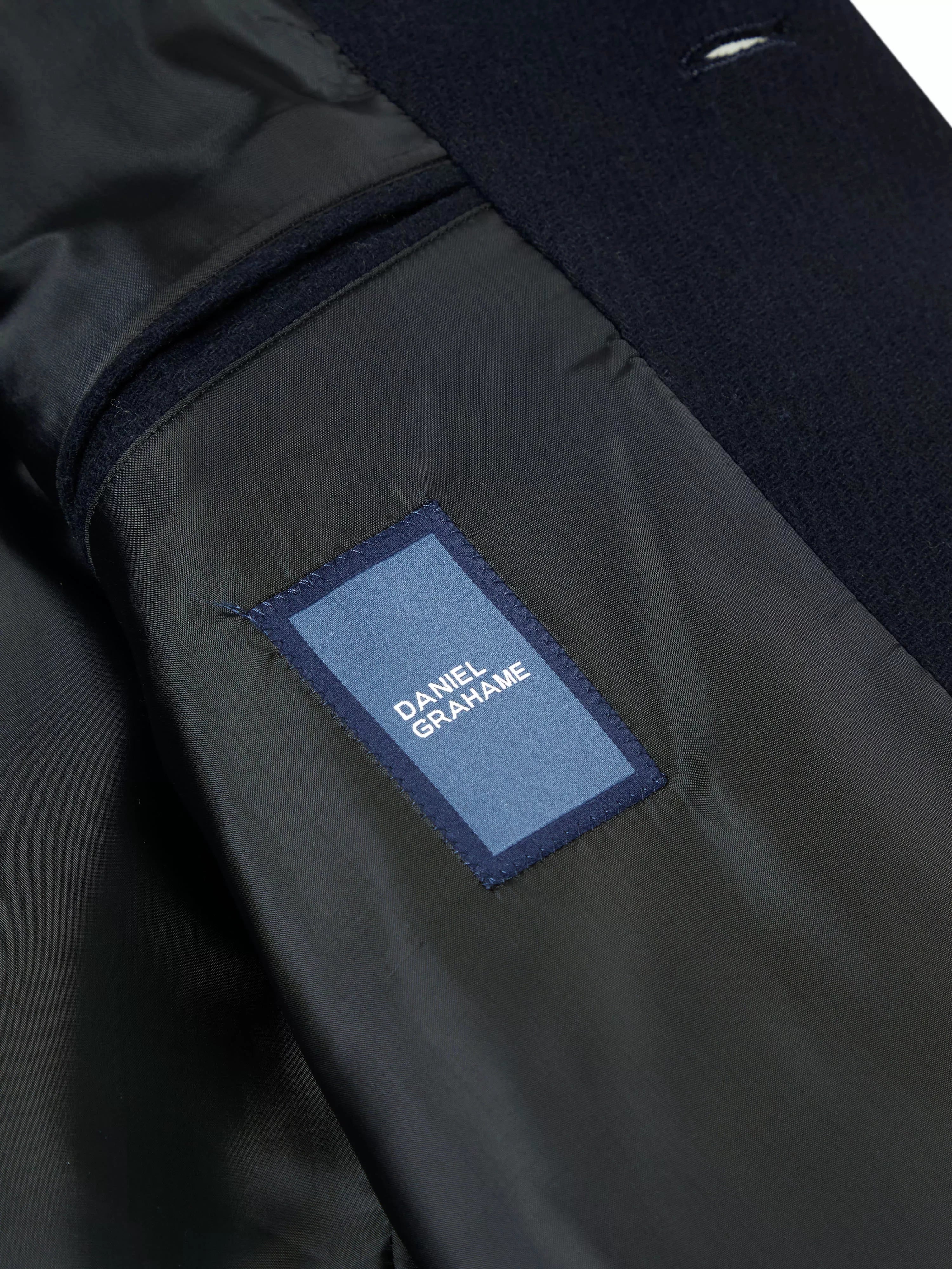 Osbourne Wool-Blend Overcoat - Navy