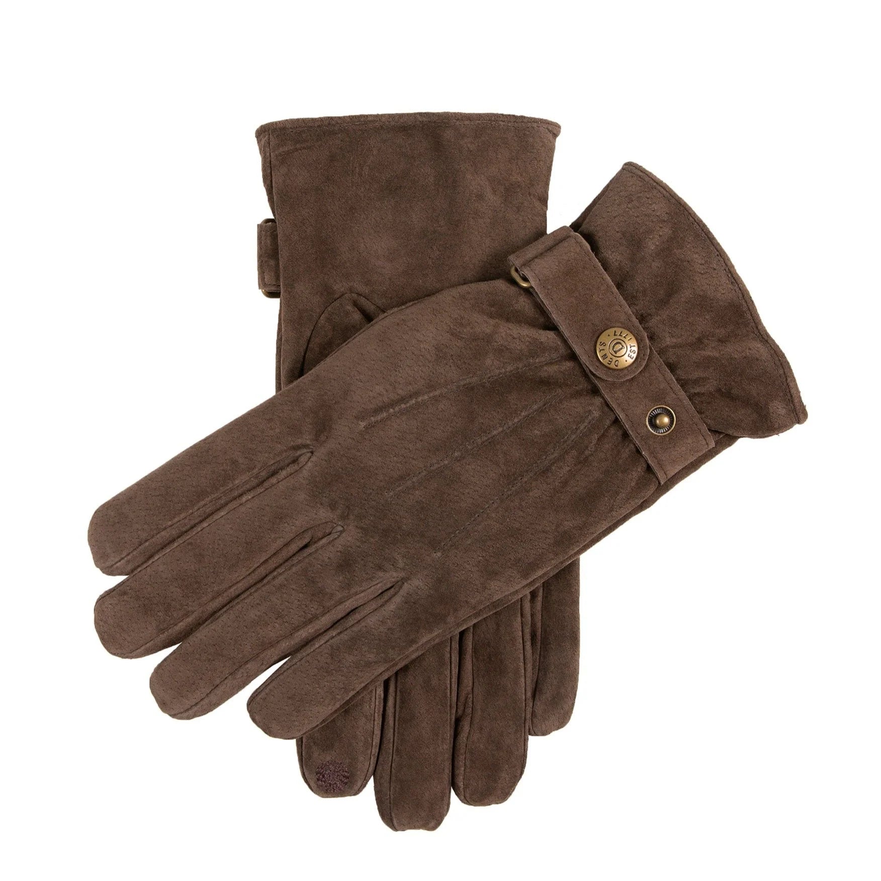 Dents - Water Resistant Suede Glove - Brown