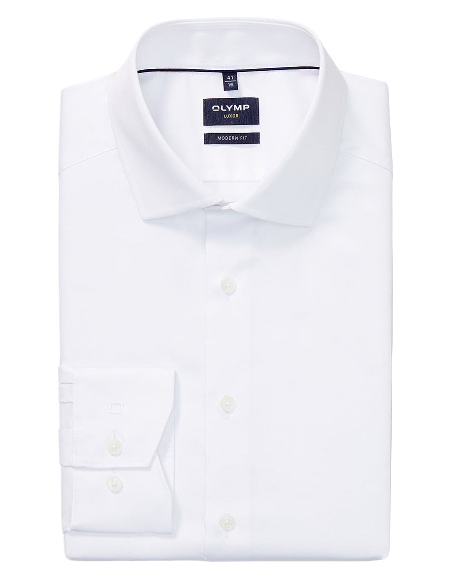 Luxor Satin Plain No Pocket - White