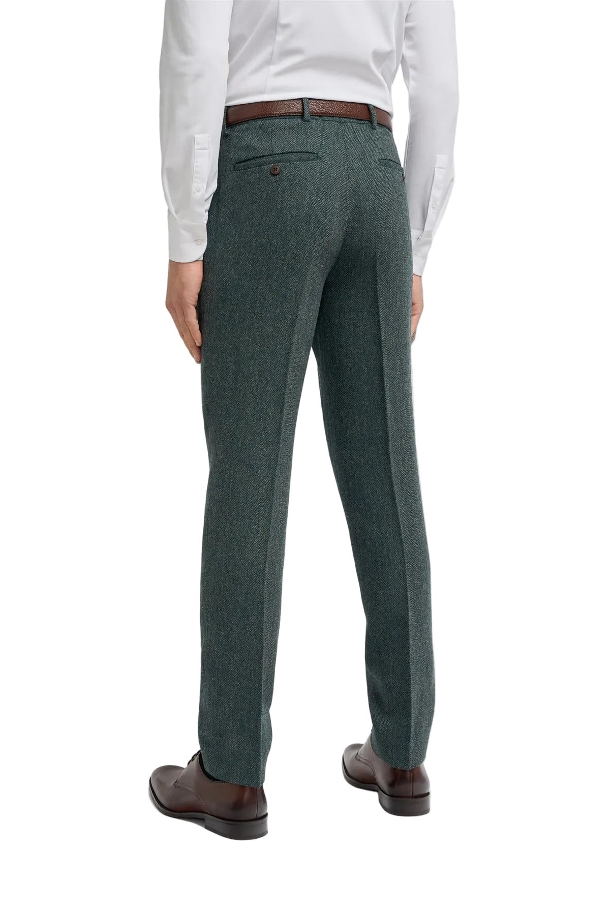 Cavani Thomas Tweed Trousers – Lush Olive