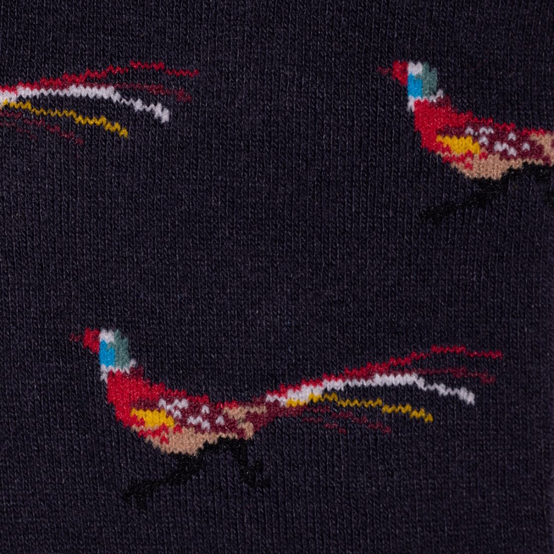 Pheasant Bamboo Socks - Navy
