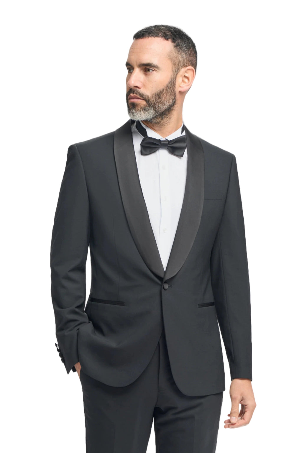 Aspen Shawl Lapel Dress Jacket - Black