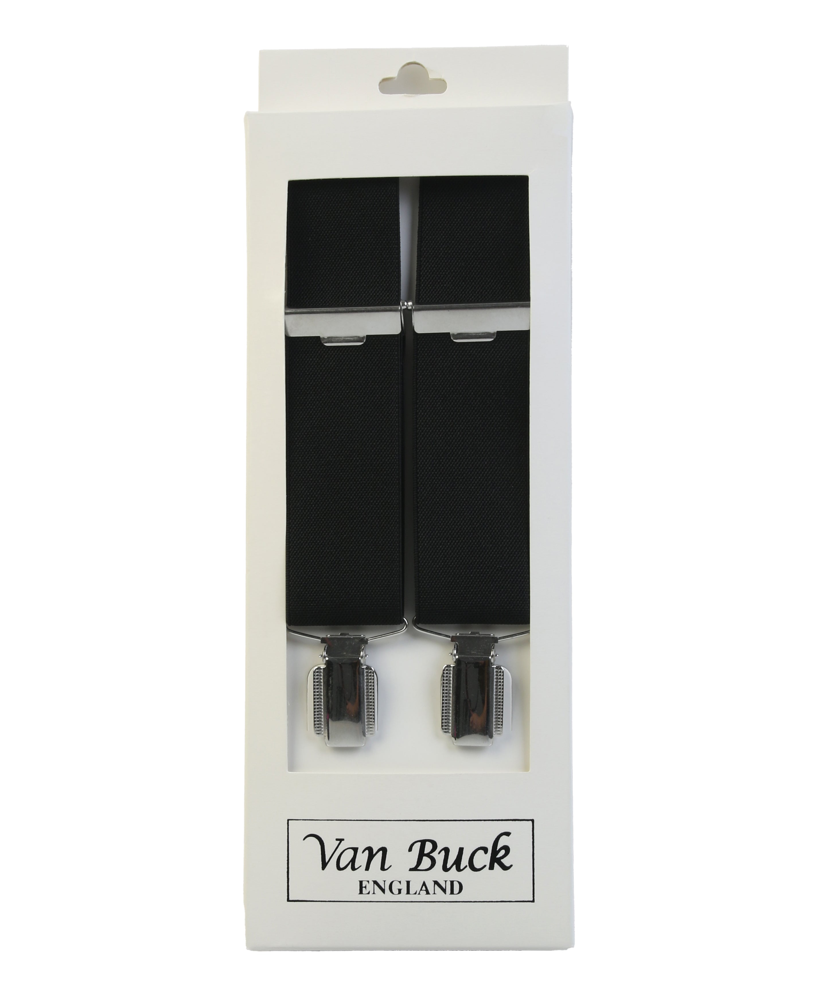 Van Buck Black Y-Back Clip Braces with Metal Clips