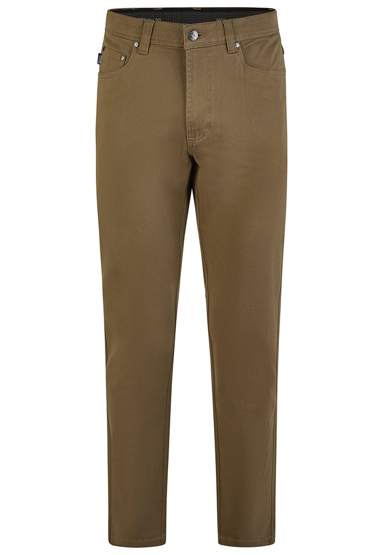 York Cotton High Stretch Chino - Putty