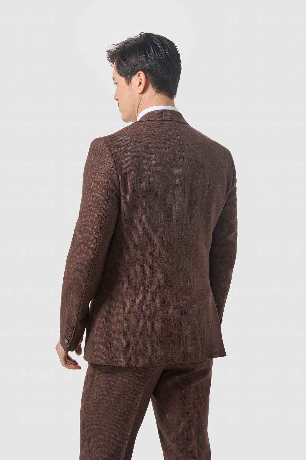 Cavani Thomas Dark Mahogany Tweed Jacket