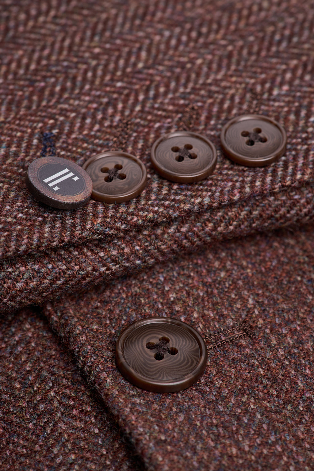 Cavani Thomas Dark Mahogany Tweed Jacket