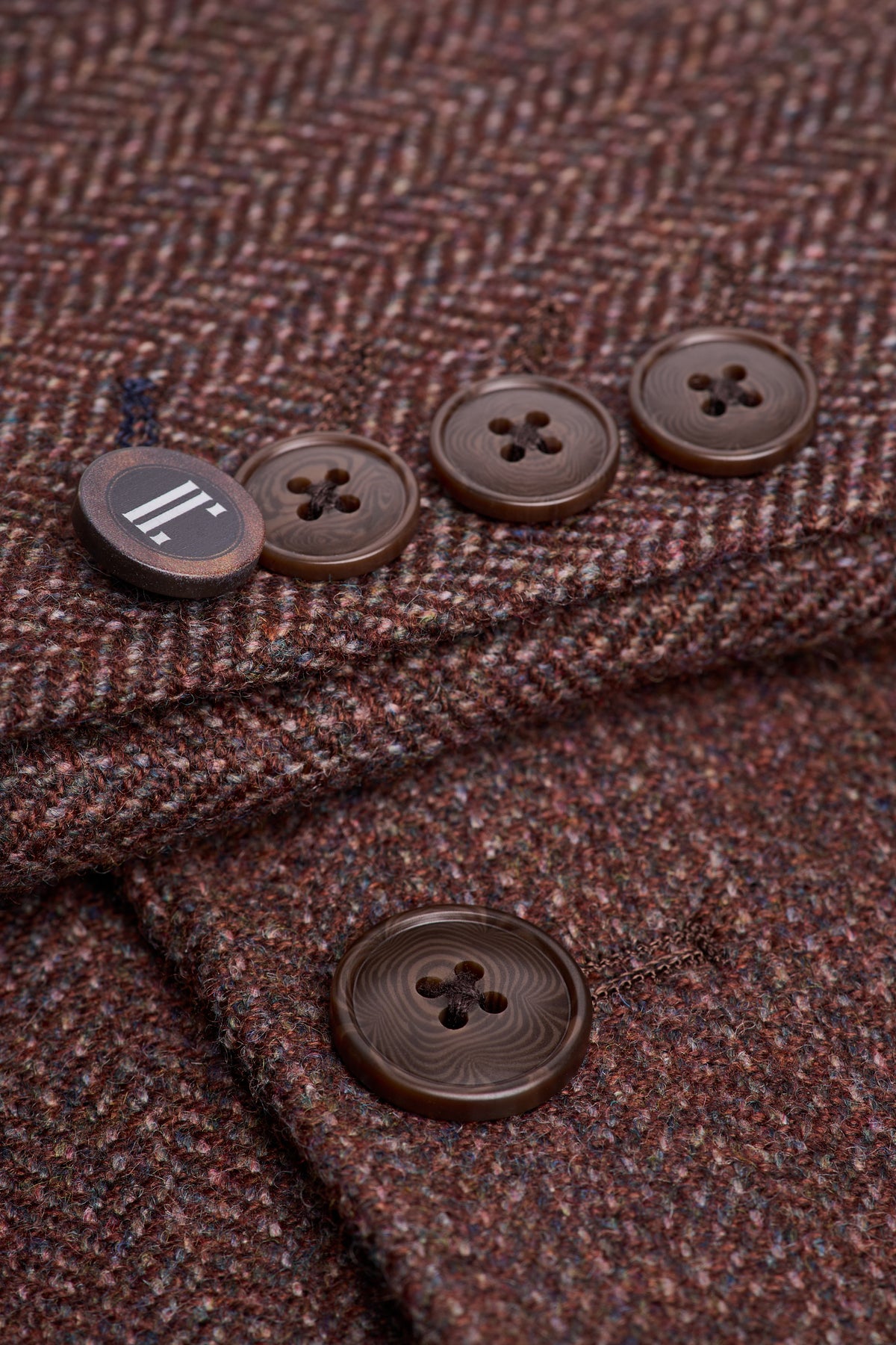 Cavani Thomas Dark Mahogany Tweed Jacket