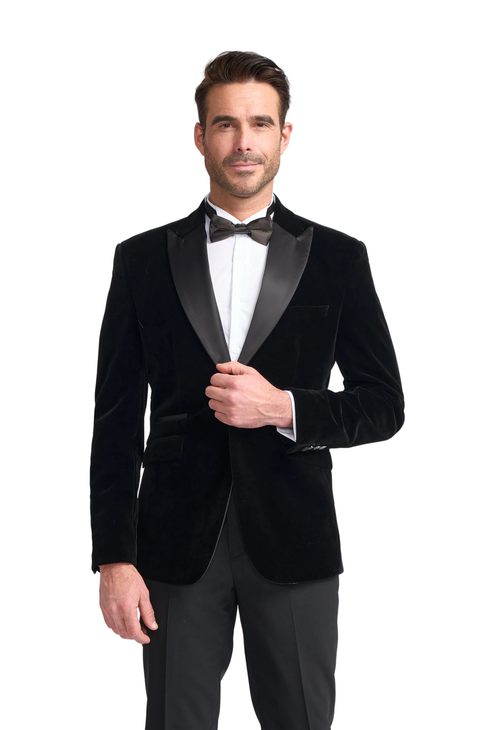 Cavani Rosa Velvet Dinner Jacket – Black