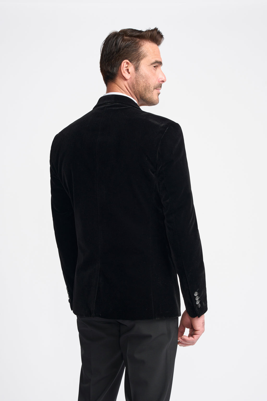 Cavani Rosa Velvet Dinner Jacket – Black