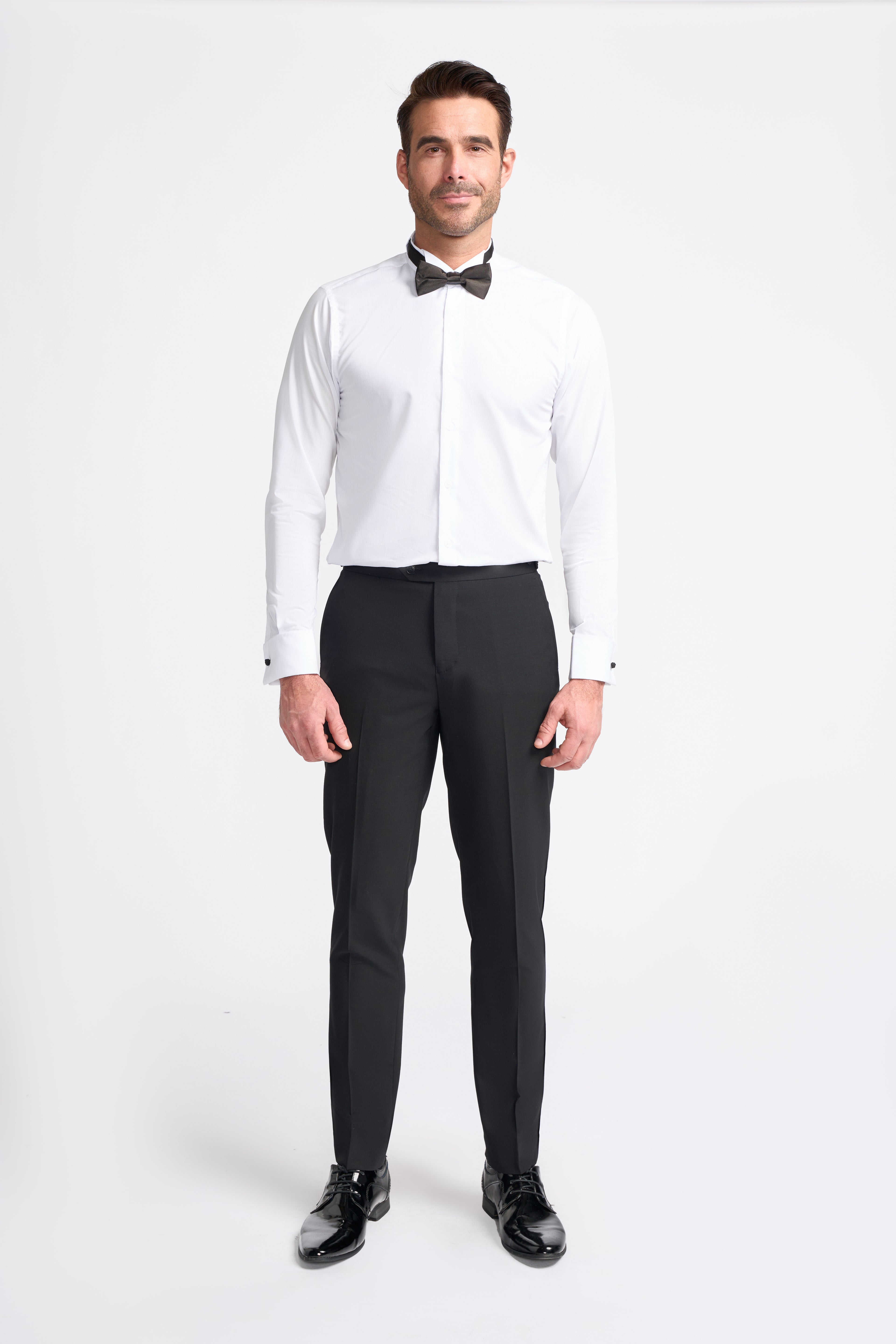 Cavani Aspen Black Dress Trousers | Tailored Fit