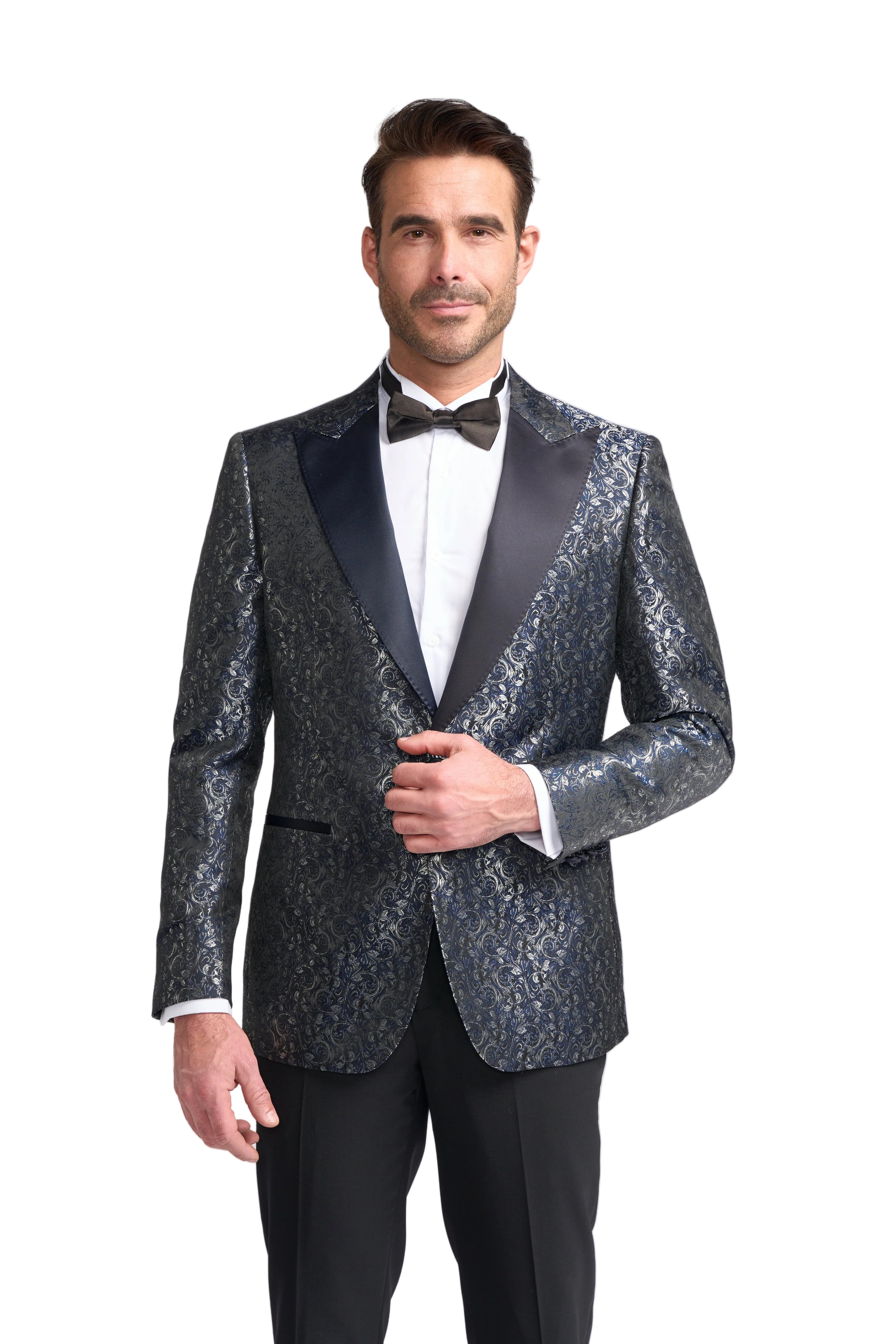 Cavani Toros Jacket – Navy Paisley