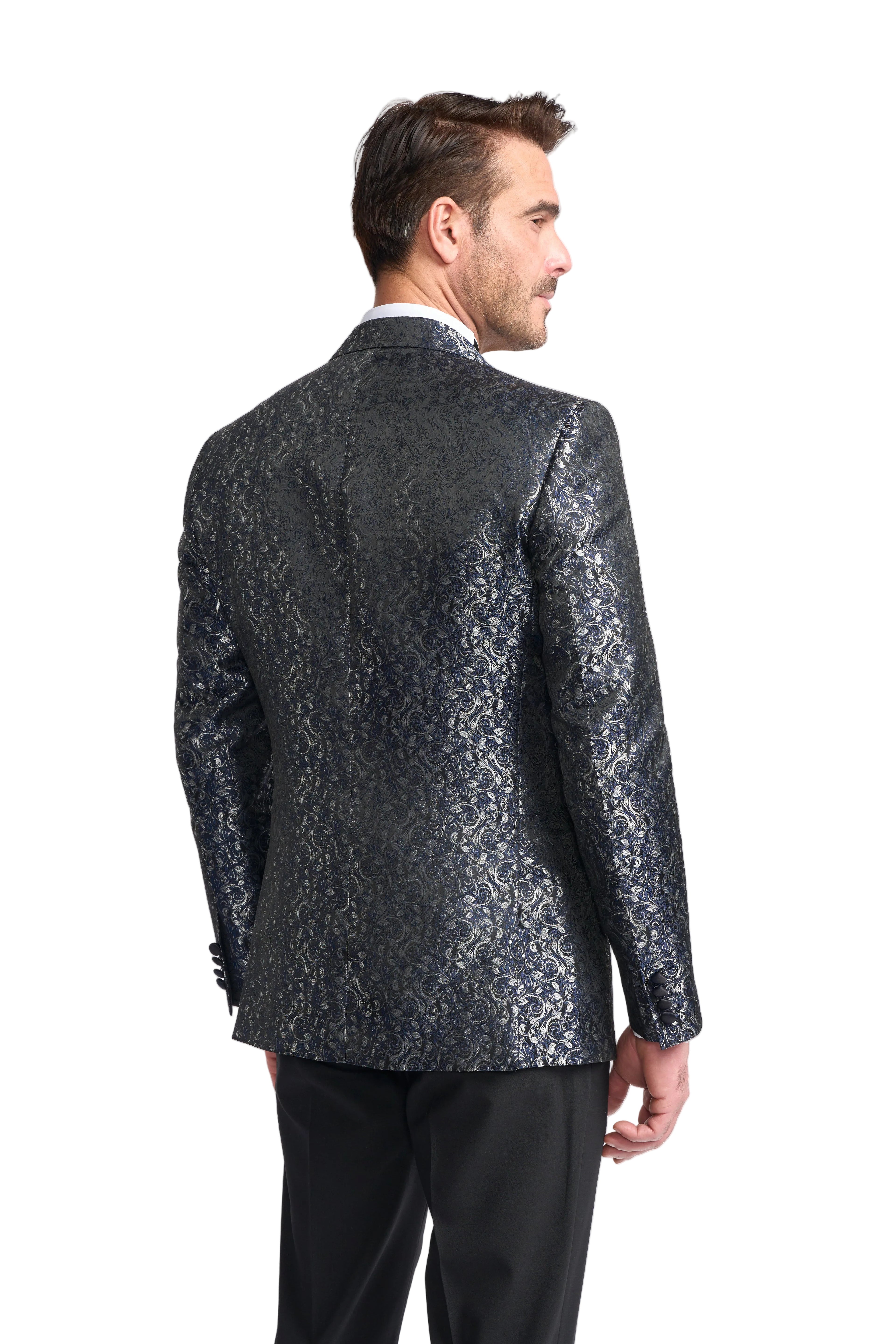 Cavani Toros Jacket – Navy Paisley