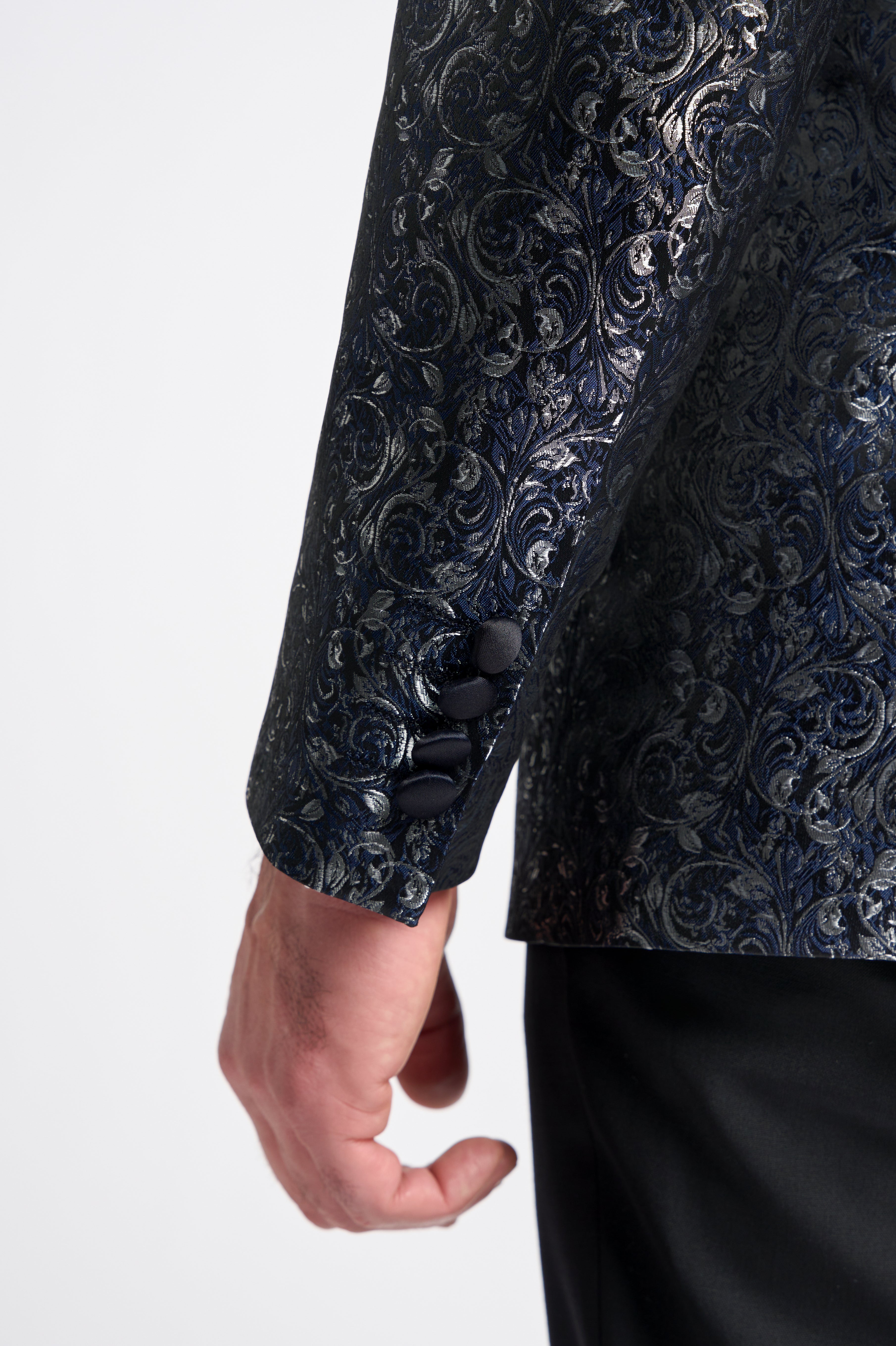 Cavani Toros Jacket – Navy Paisley
