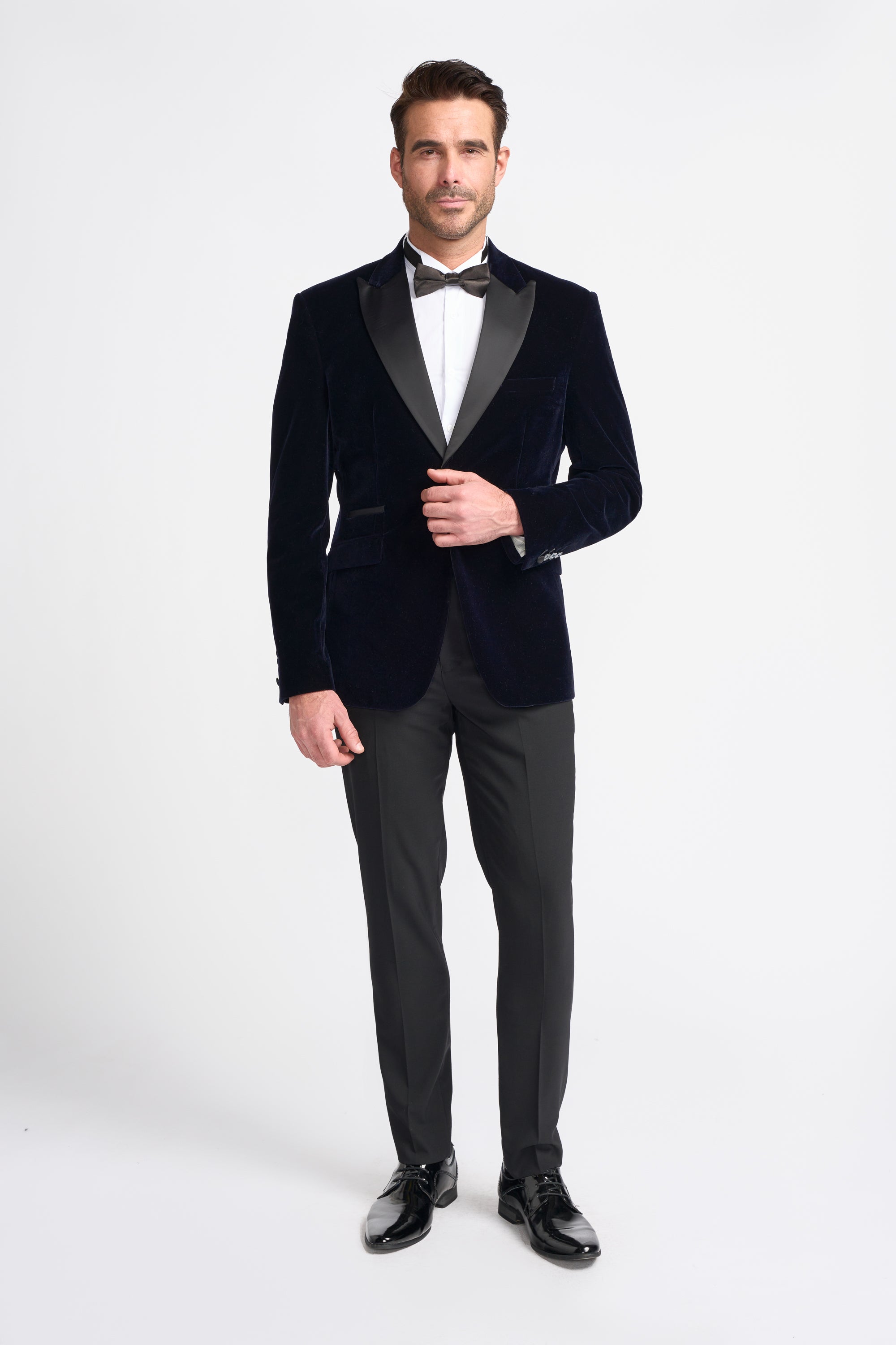 Cavani Rosa Velvet Dinner Jacket – Navy