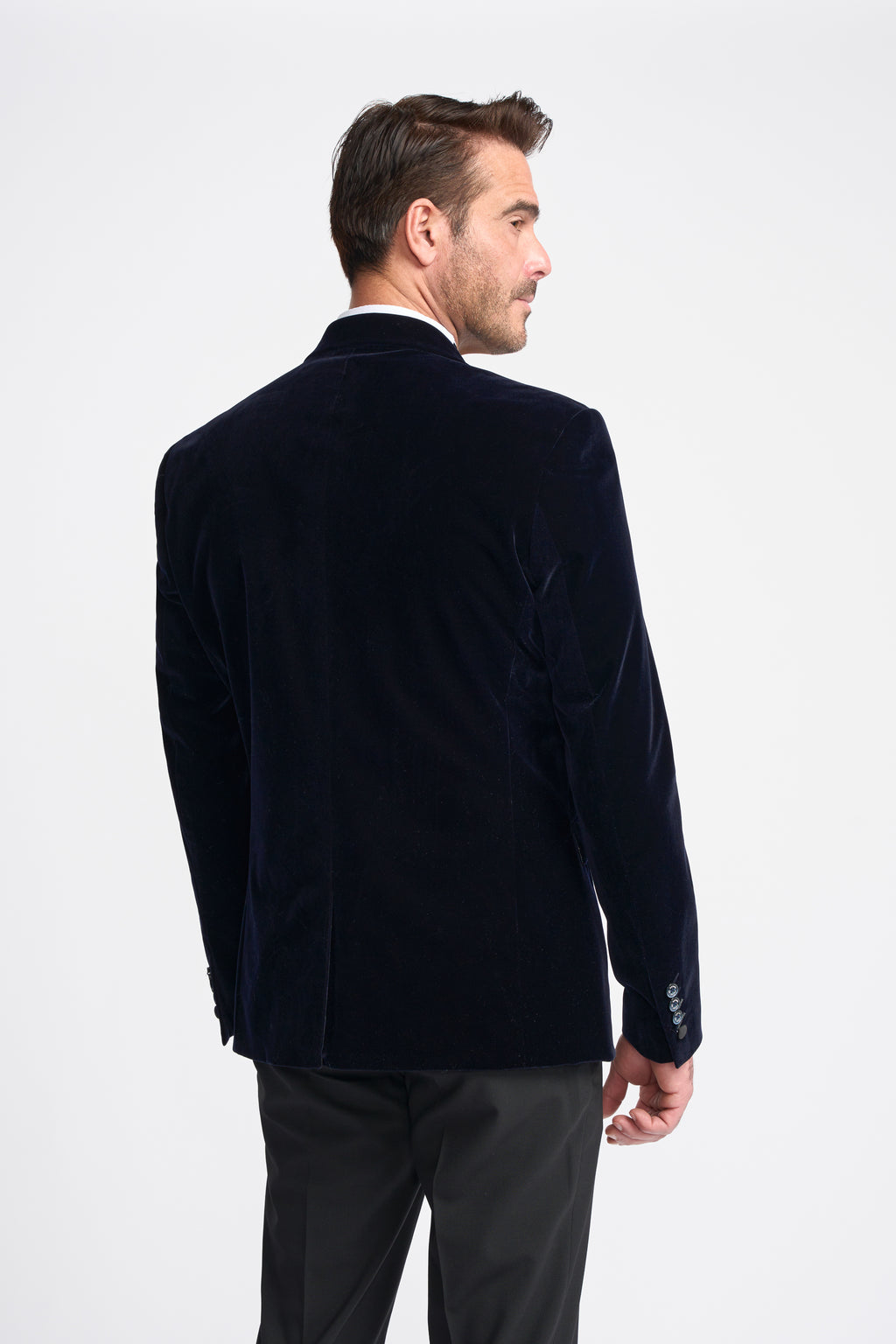 Cavani Rosa Velvet Dinner Jacket – Navy