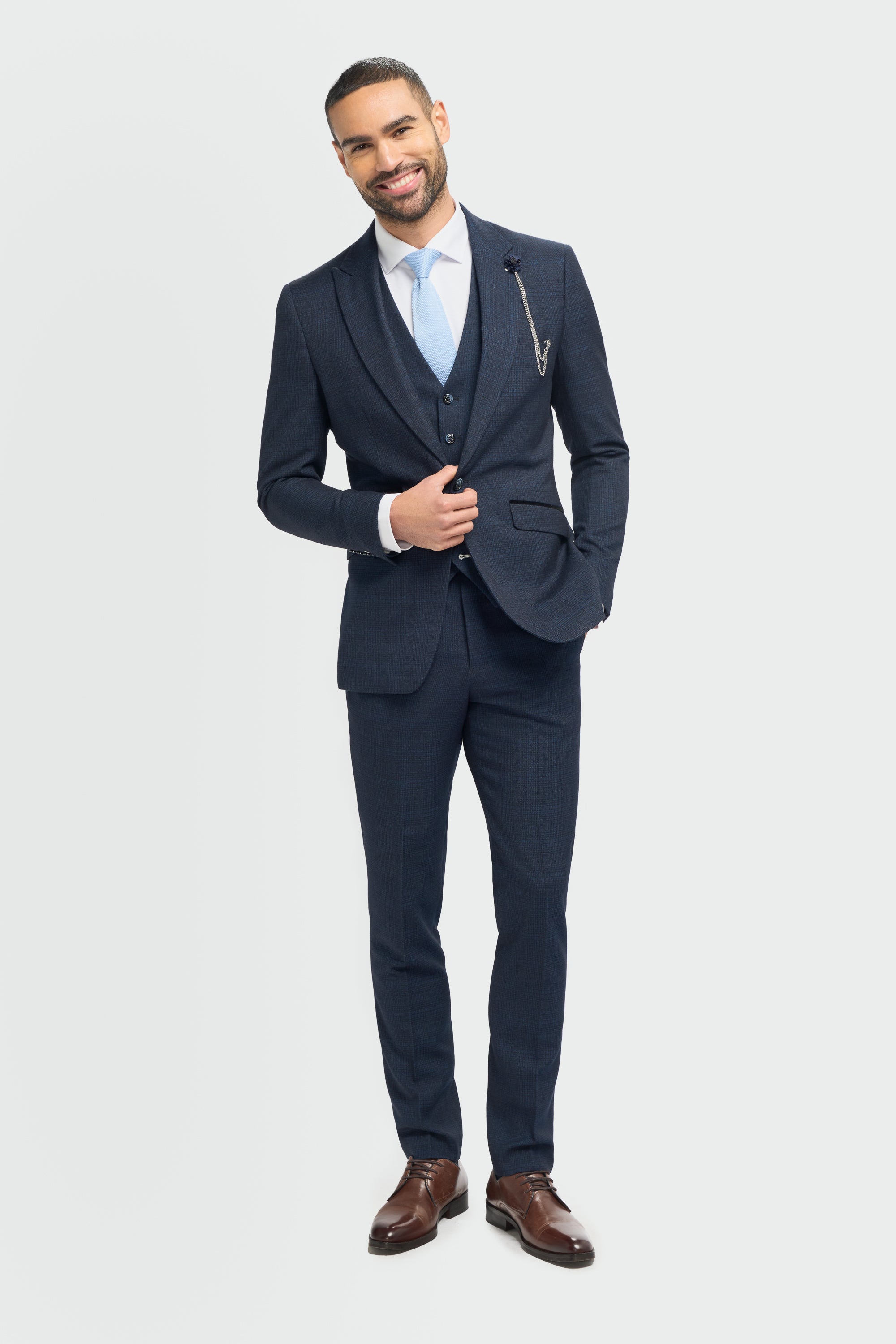 Cavani Caridi Navy Suit Jacket