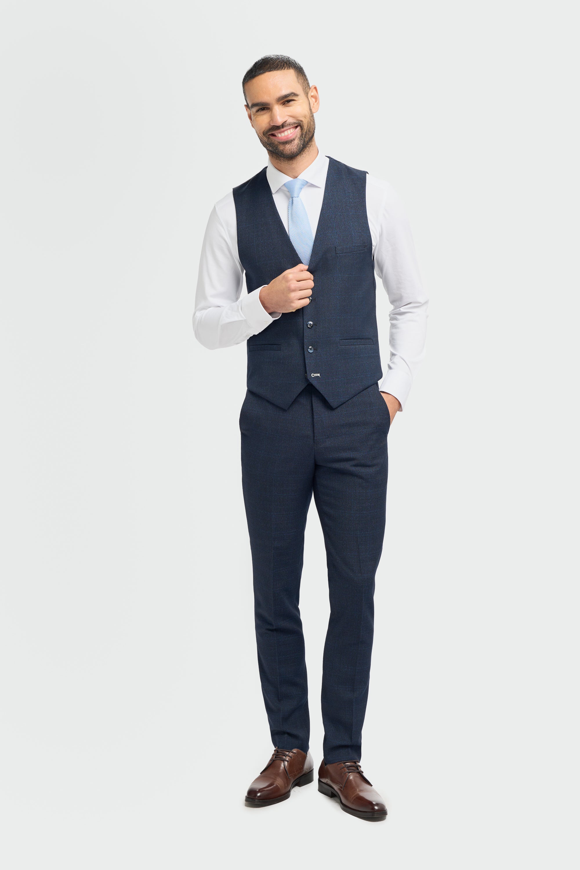 Cavani Caridi Navy Suit Waistcoat