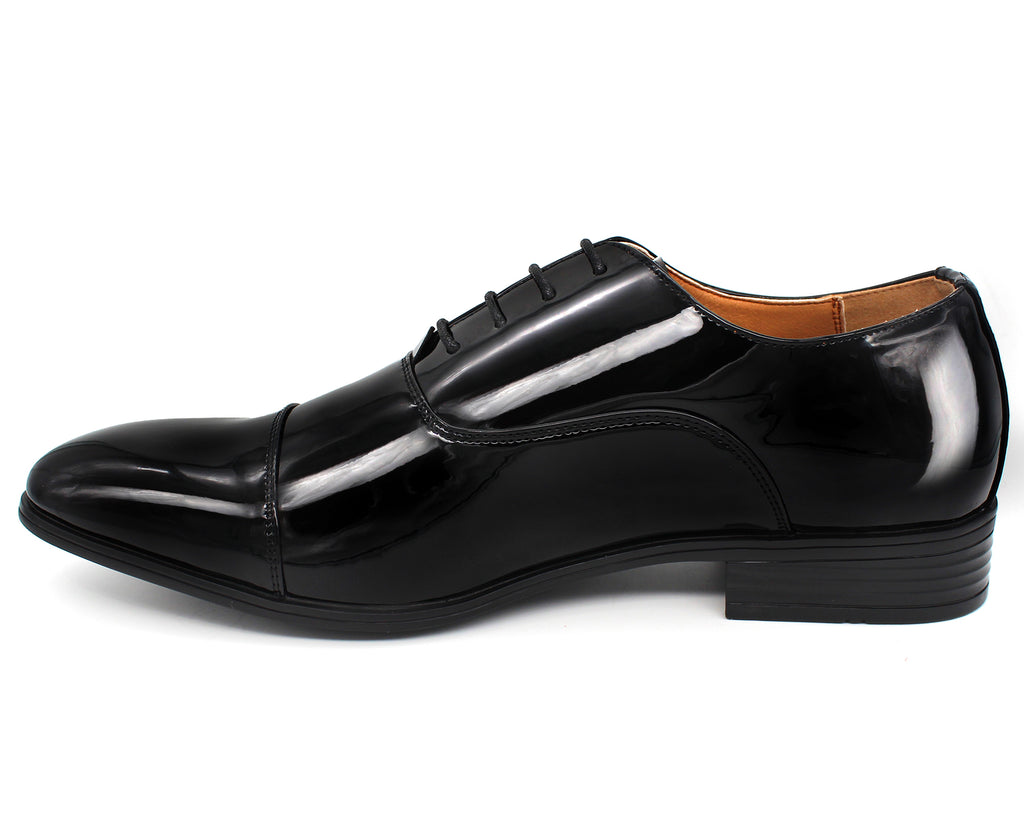 Fabio Black Patent Lace Up Shoe – Smart Footwear