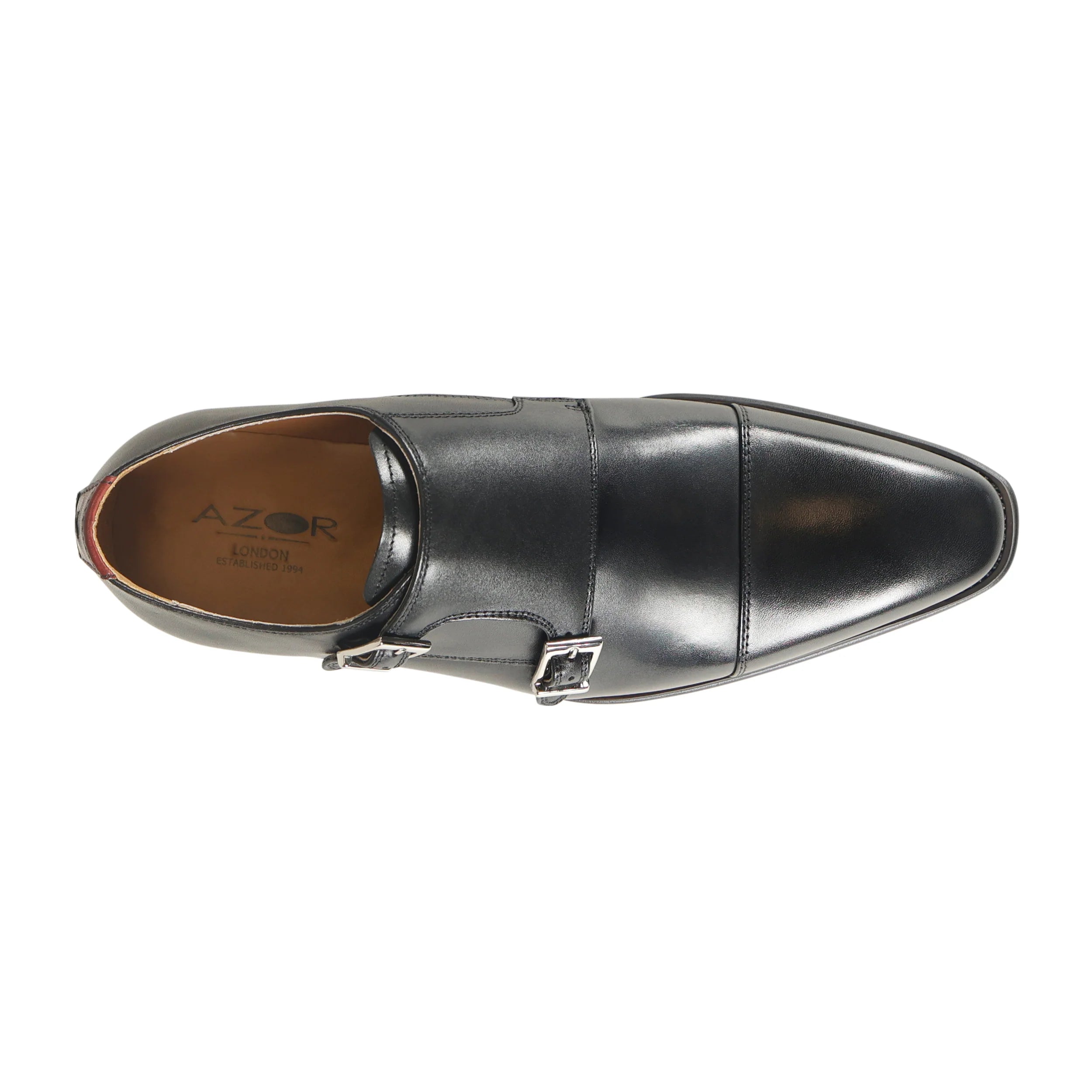 Azor La Mode - Lombardy Monk Shoe - Black