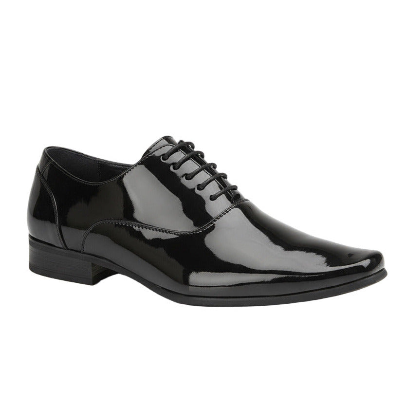 Goor Patent Oxford Lace Shoes - Black