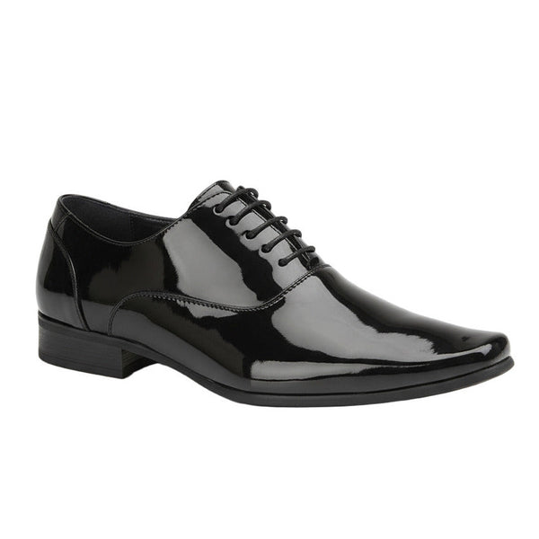 Goor Patent Oxford Lace Shoes - Black
