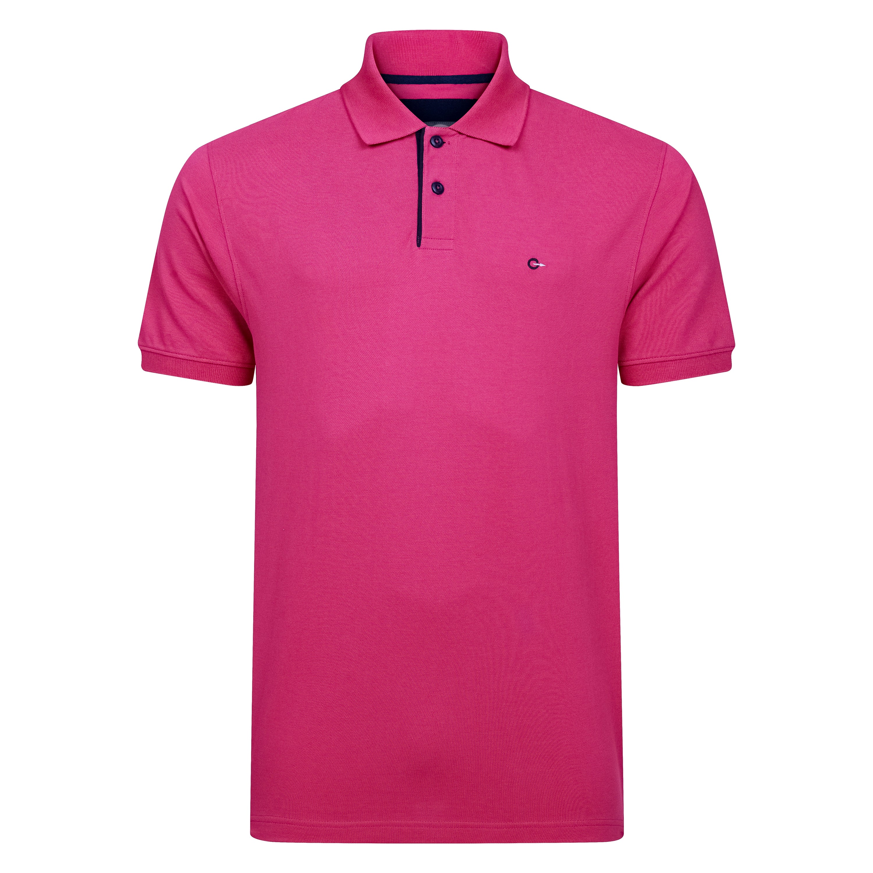 Peter Gribby Magenta Cotton Polo Shirt | Fields Menswear