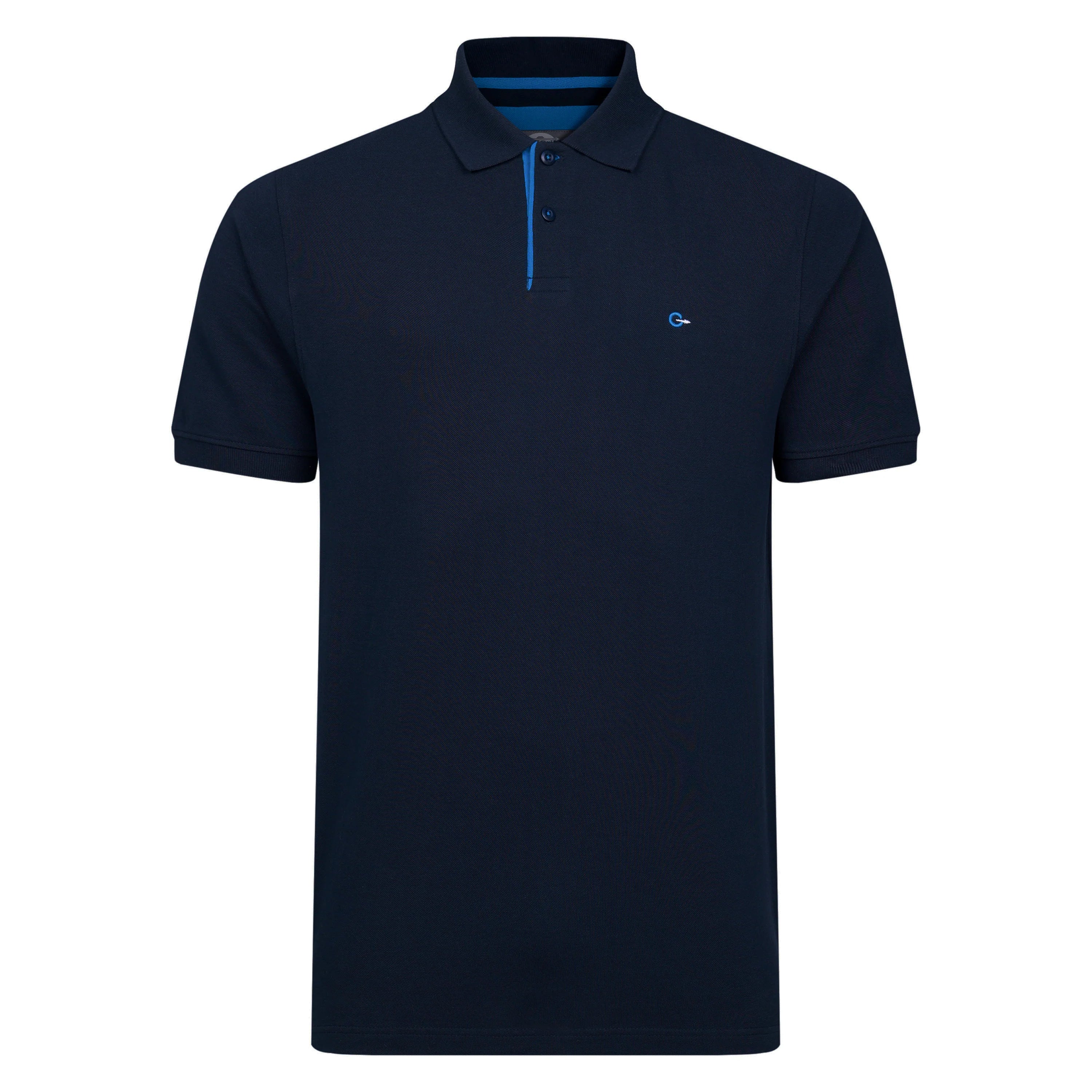 Peter Gribby Navy Cotton Polo Shirt | Fields Menswear