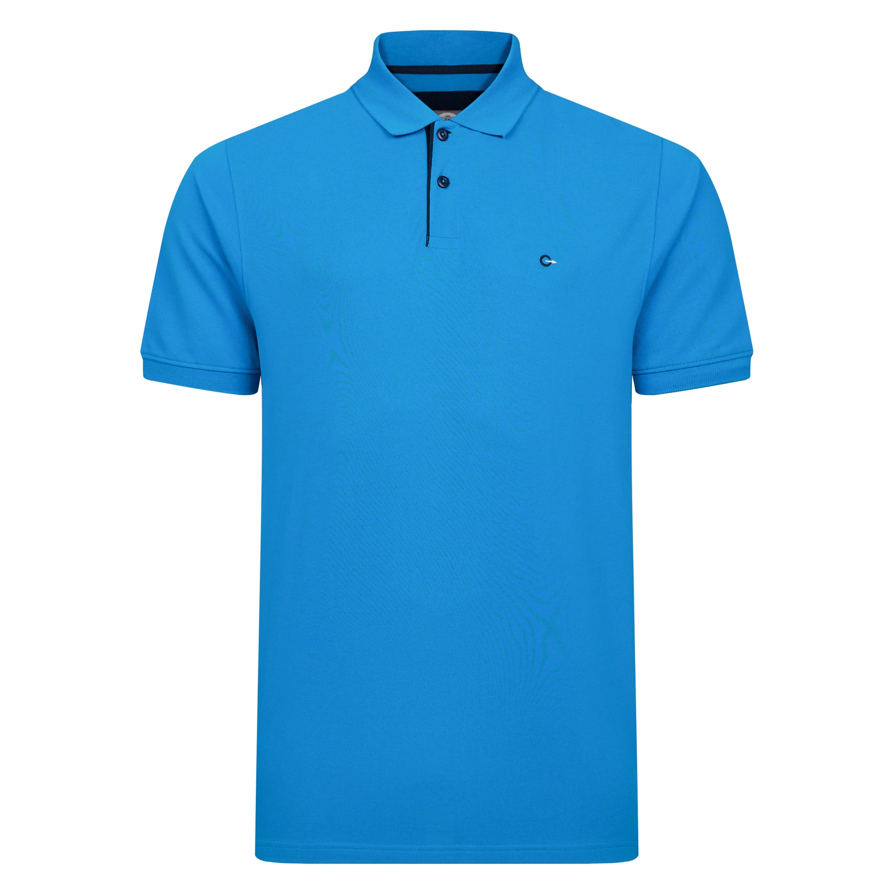 Peter Gribby Teal Cotton Polo Shirt | Fields Menswear
