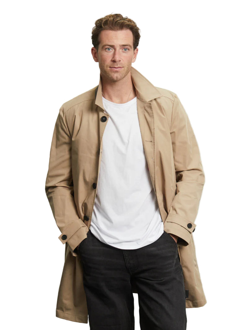 Spitalfield City Raincoat - Stone