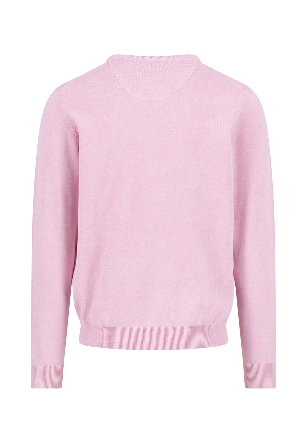 Premium Superfine Cotton V-Neck Jumper - Magnolia