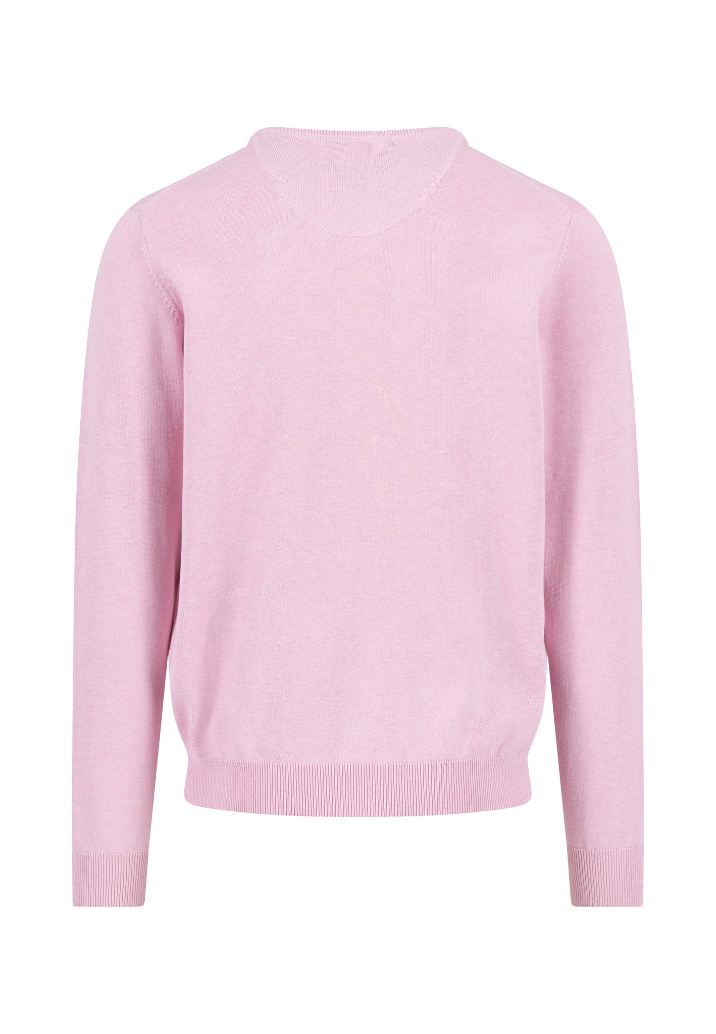 Premium Superfine Cotton V-Neck Jumper - Magnolia