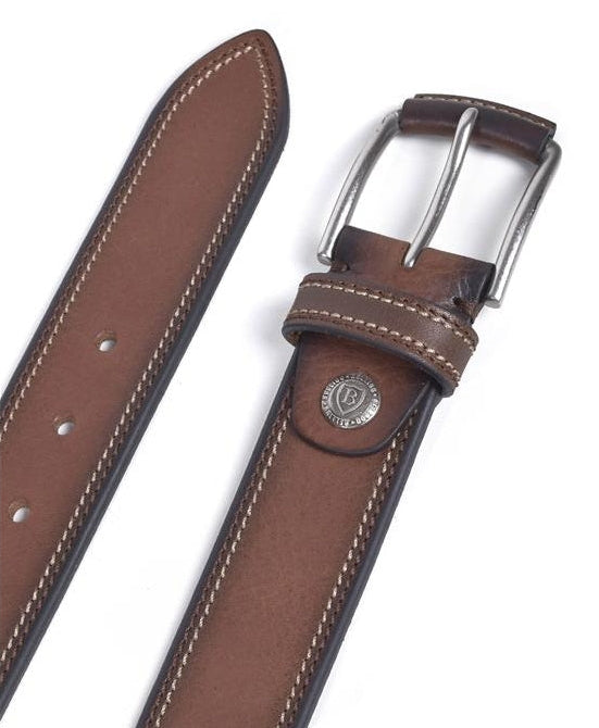 Burnished Leather Belt 38mm - Brown