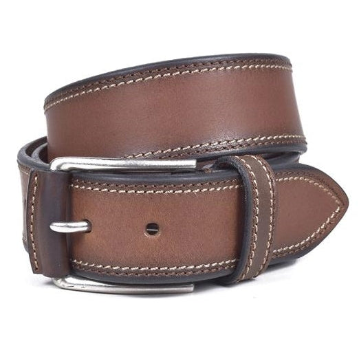 Burnished Leather Belt 38mm - Brown