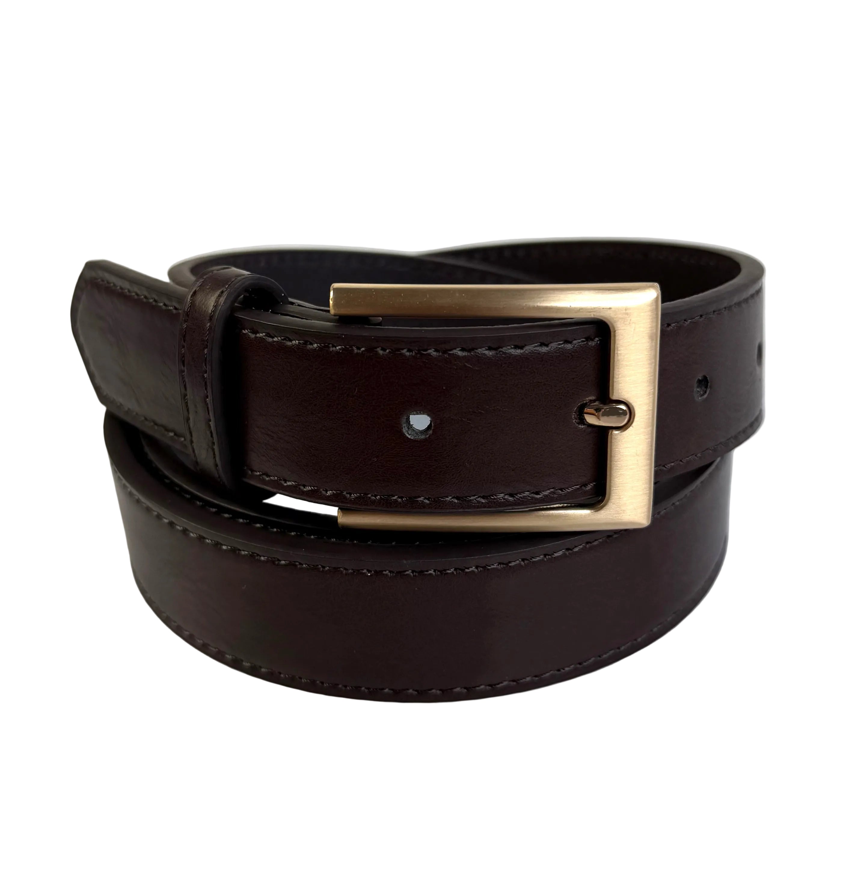 Brown Leather Lined Suit Belt – 30mm